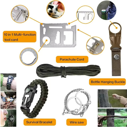 31 Pieces in 1 Bag Survival Gear and Equipment - Wickedways