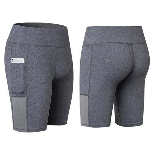 All Seasons Yoga Shorts Stretchable With Phone Pocket - Wickedways