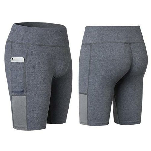 All Seasons Yoga Shorts Stretchable With Phone Pocket - Wickedways