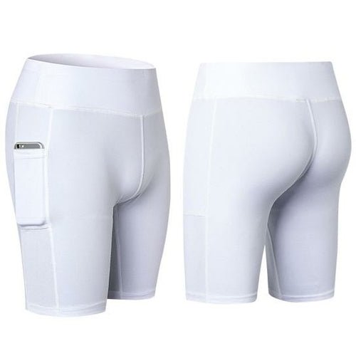 All Seasons Yoga Shorts Stretchable With Phone Pocket - Wickedways