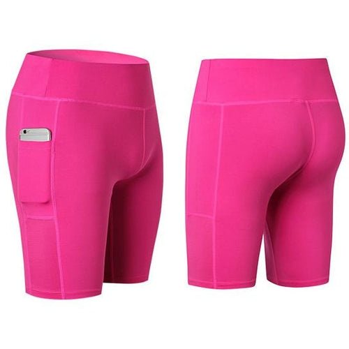 All Seasons Yoga Shorts Stretchable With Phone Pocket - Wickedways