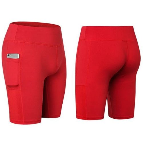 All Seasons Yoga Shorts Stretchable With Phone Pocket - Wickedways