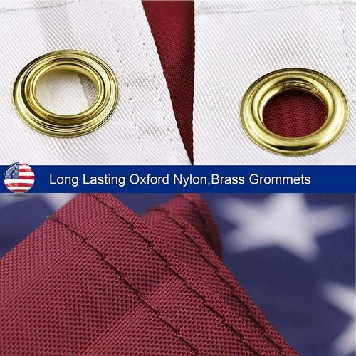 American Flag Outdoor Heavy Duty Embroidered Stars USA Flag - Wickedways